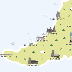 Ceredigion Map