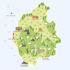 Cumbria & The Lake District Map