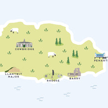Load image into Gallery viewer, Vale of Glamorgan Map