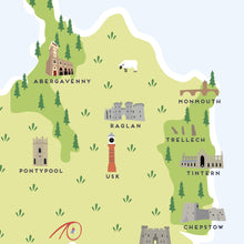 Load image into Gallery viewer, Monmouthshire Map