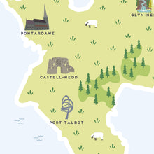 Load image into Gallery viewer, Neath Port Talbot Map