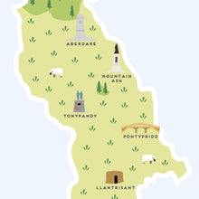 Load image into Gallery viewer, Rhondda Cynon Taf Map