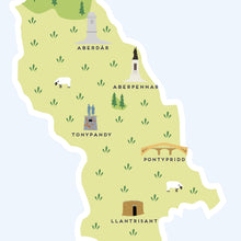 Load image into Gallery viewer, Rhondda Cynon Taf Map