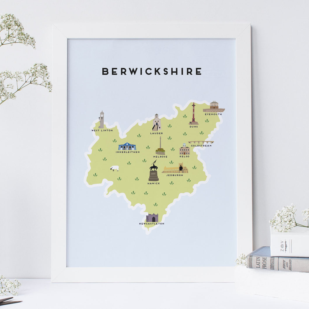 Berwickshire Map