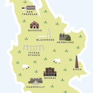 Caerphilly Map