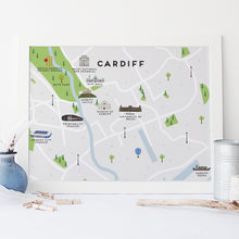 Load image into Gallery viewer, Cardiff Map