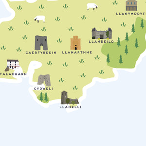Carmarthenshire Map