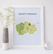 Load image into Gallery viewer, County Durham Map