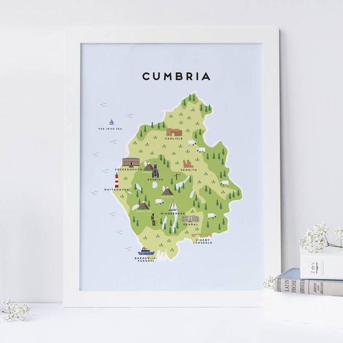 Cumbria & The Lake District Map