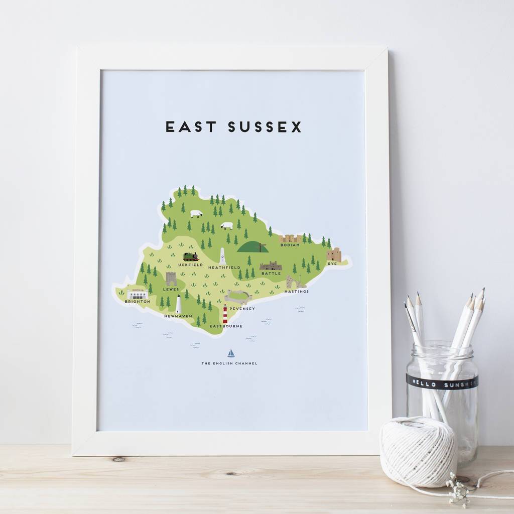 East Sussex Map