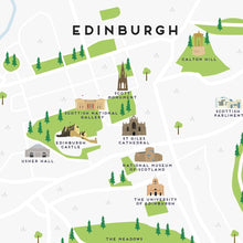 Load image into Gallery viewer, Edinburgh Map
