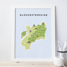 Load image into Gallery viewer, Gloucestershire Map