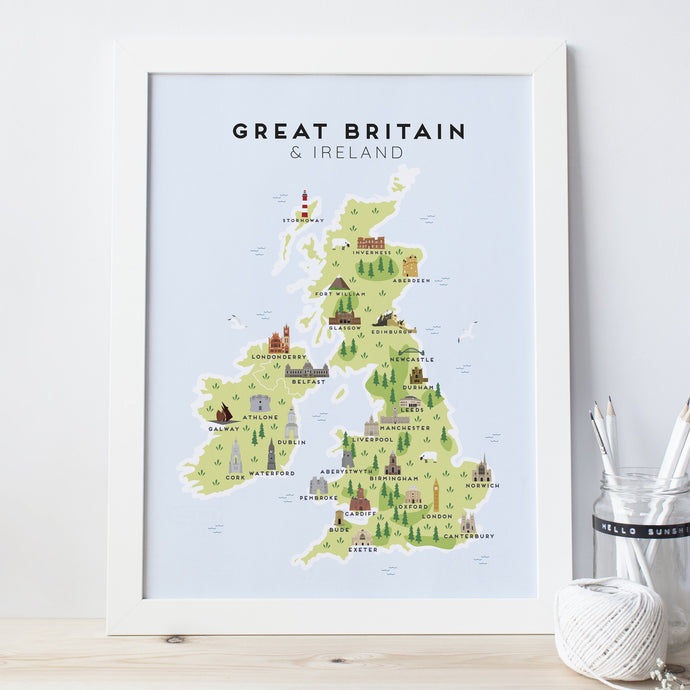 Great Britain & Ireland Map
