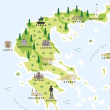 Load image into Gallery viewer, Greece Map
