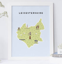 Load image into Gallery viewer, Leicestershire Map