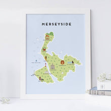 Load image into Gallery viewer, Merseyside Map