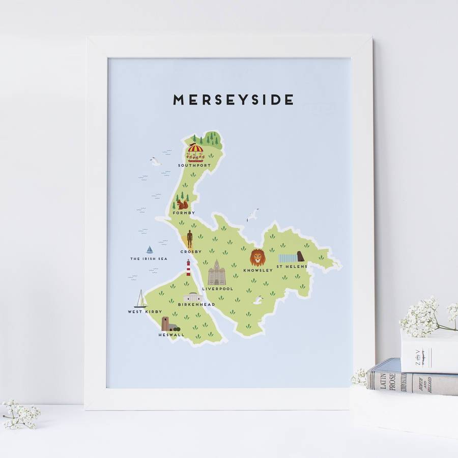 Merseyside Map