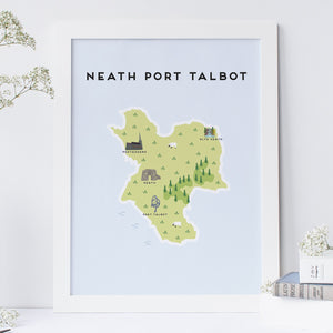 Neath Port Talbot Map