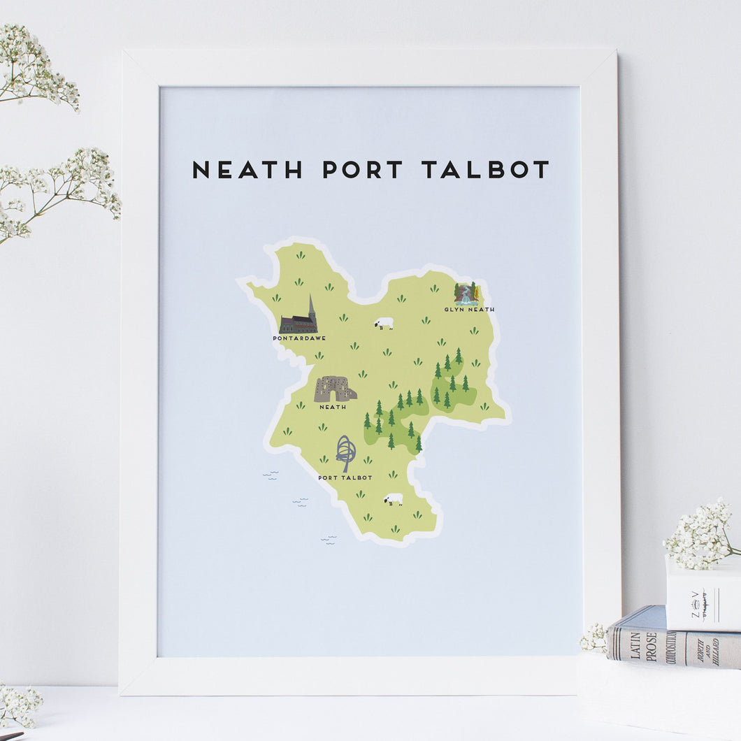 Neath Port Talbot Map