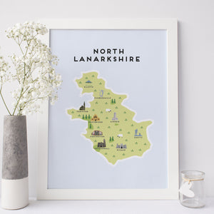 North Lanarkshire Map