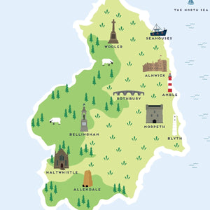 Northumberland Map
