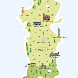 Powys Map