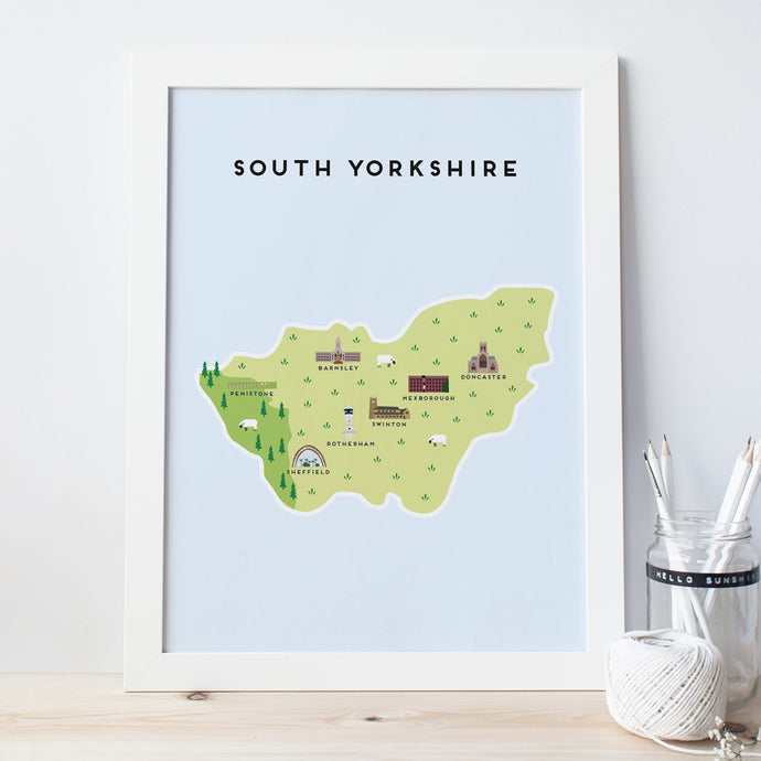 South Yorkshire Map