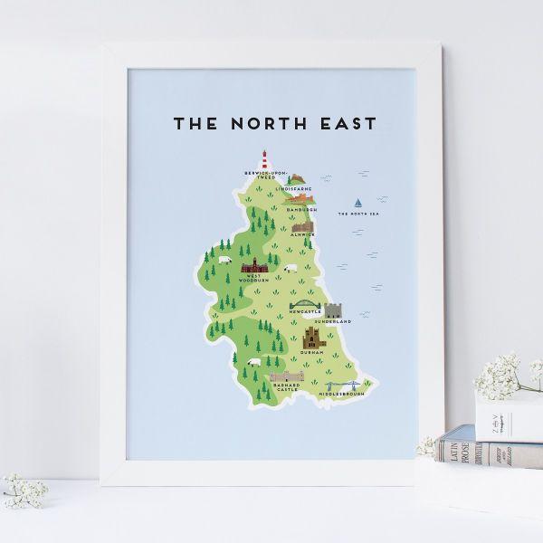 The North East Map