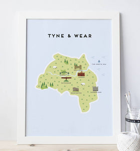 Tyne & Wear Map