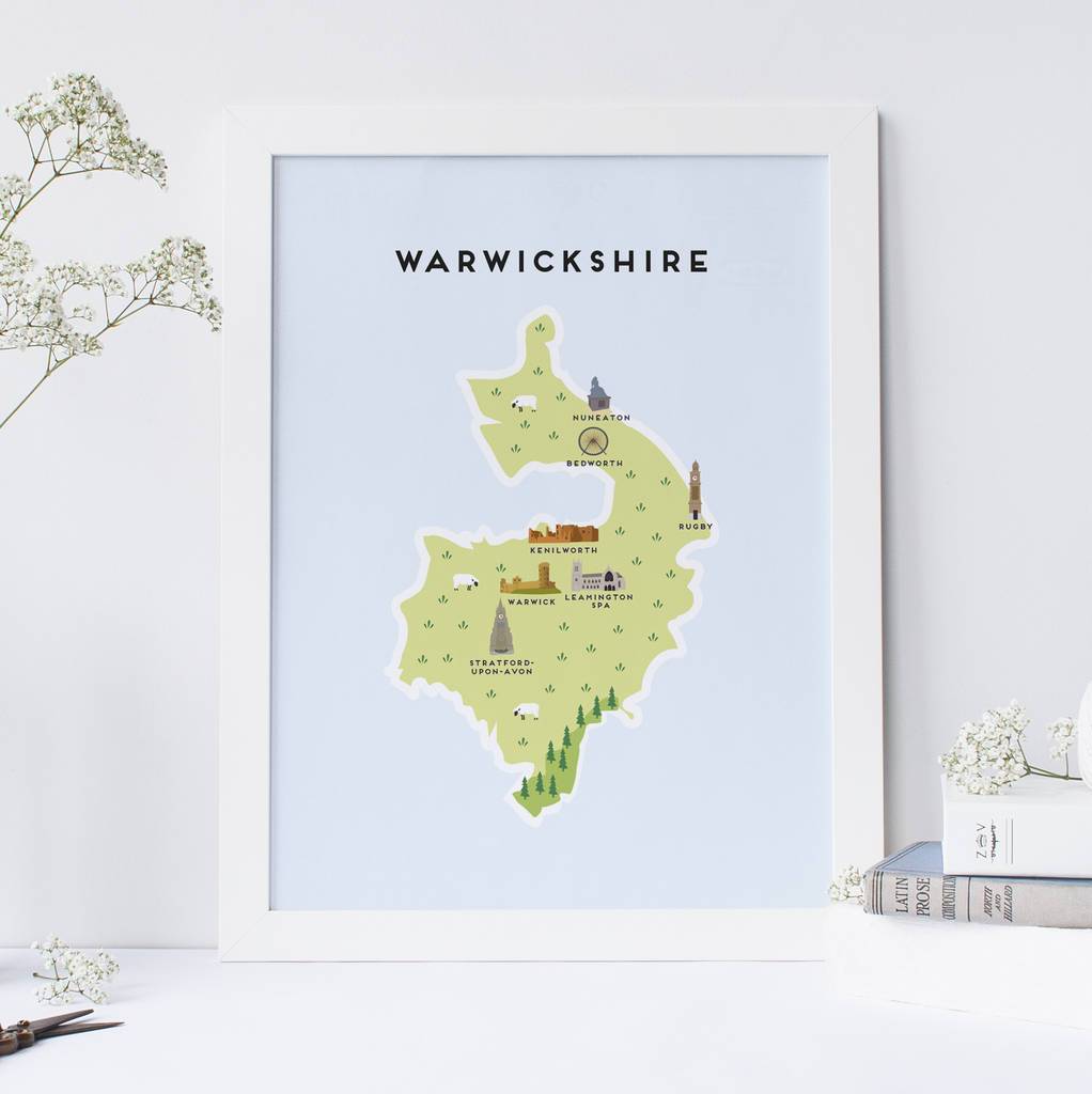 Warwickshire Map